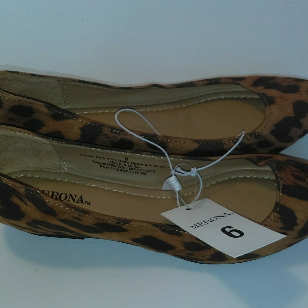 Merona Pointed Toes Ballerina Flats 6